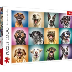 Puzzle 1000 pièces : Portraits de chiens rigolos - Trefl