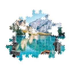 Puzzle 500 pièces + poster : Lac de Braies - Clementoni