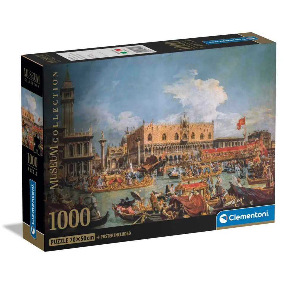 Puzzle 1000 pièces + poster : Le Retour de Bucentor, Canaletto - Clementoni