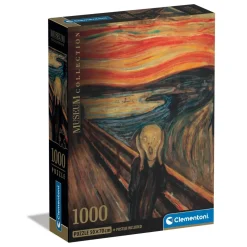 Puzzle 1000 pièces + poster : Le Cri , Munch - Clementoni