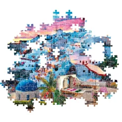 Puzzle 500 pièces + poster : Vue de Grèce - Clementoni