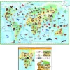 Puzzle 100 pièces - Poster et livret : Les animaux du monde - Djeco