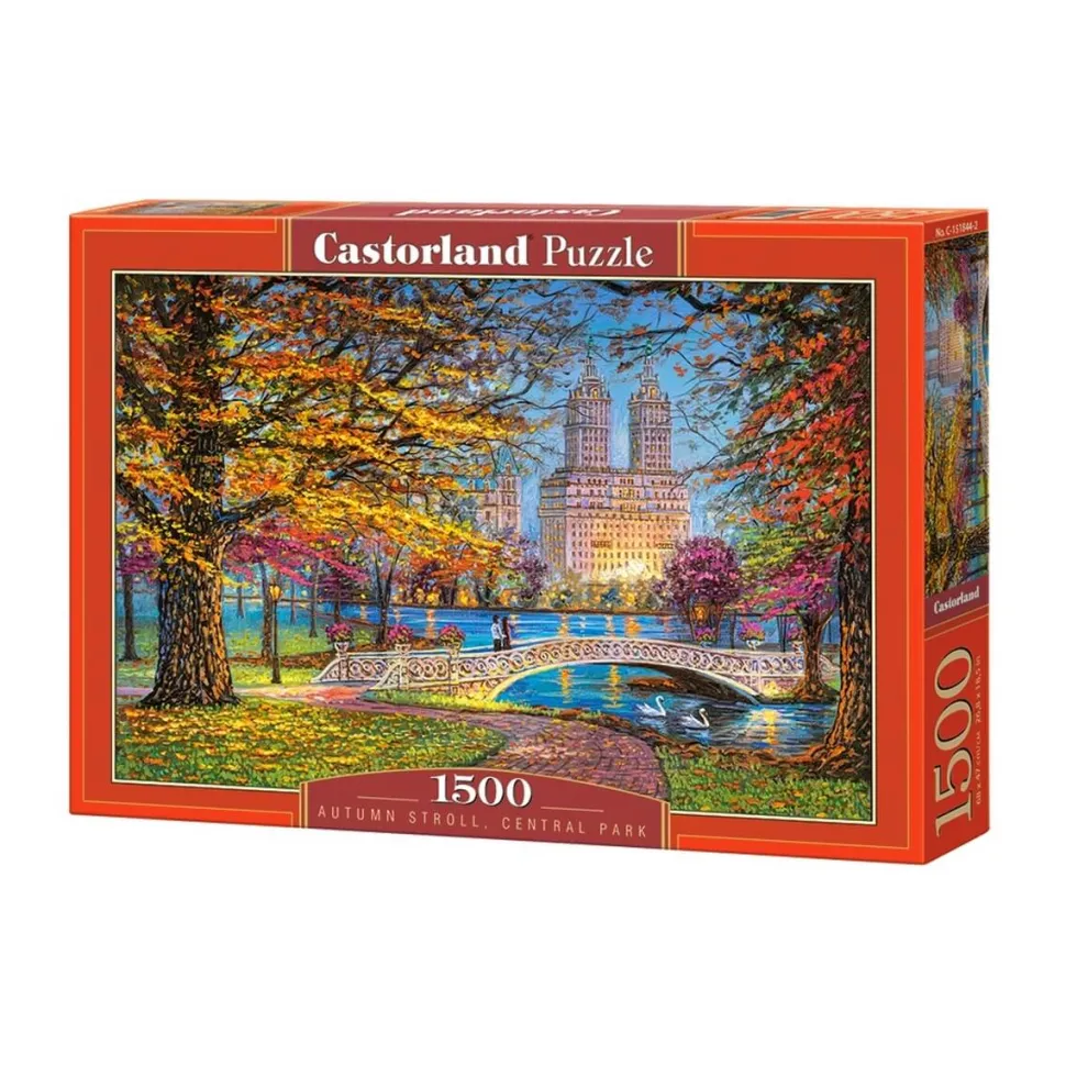 Puzzle 1500 pièces : Promenade d'automne à central Parc - Castorland