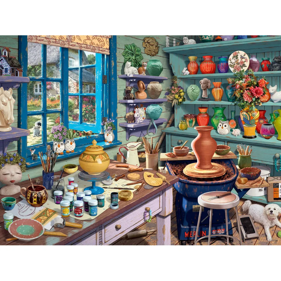 Puzzle 1000 pièces : Puzzle secret : Atelier d'artiste - Schmidt