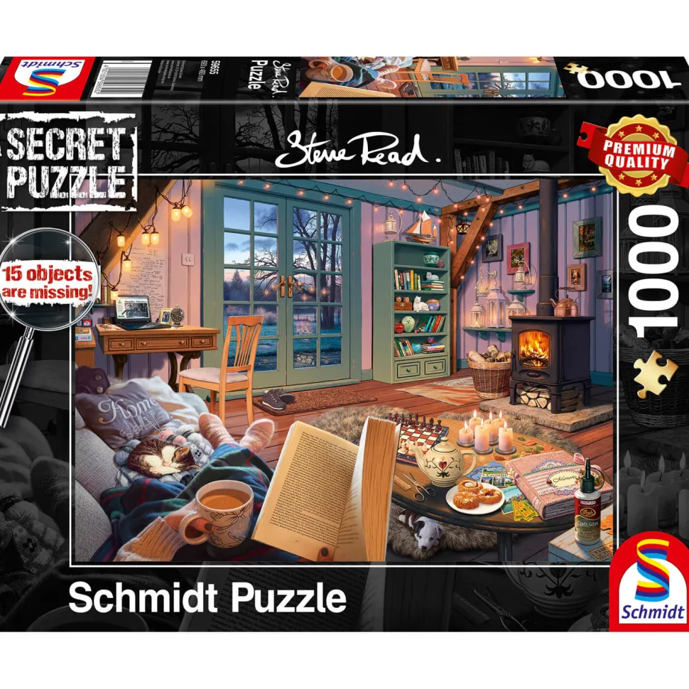 Puzzle 1000 pièces : Puzzle secret : Maison de vacances - Schmidt