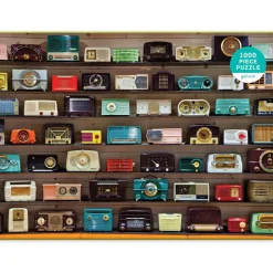 Puzzle 1000 pièces : Radios-réveils Chihuly Vintage radios - Galison