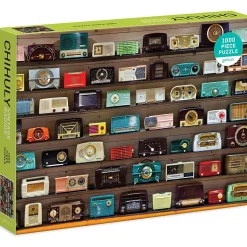 Puzzle 1000 pièces : Radios-réveils Chihuly Vintage radios - Galison