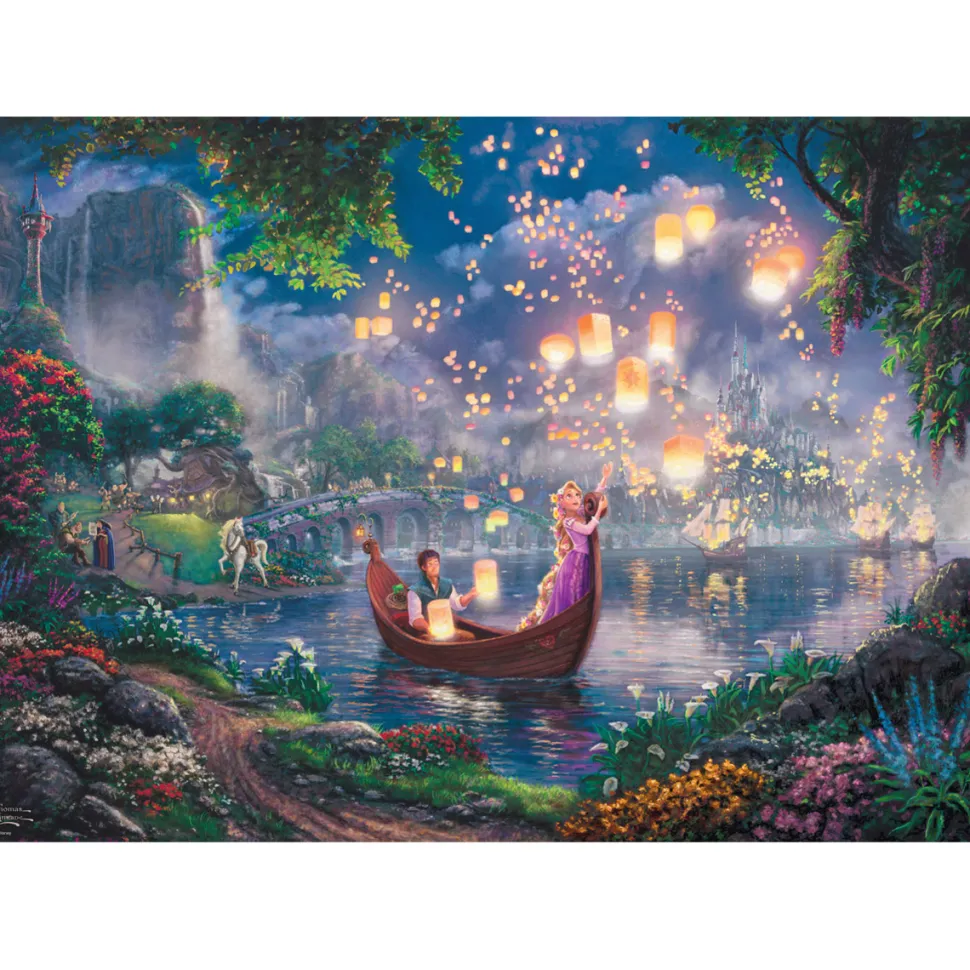 Puzzle 1000 pièces : Raiponce par Thomas Kinkade - Schmidt