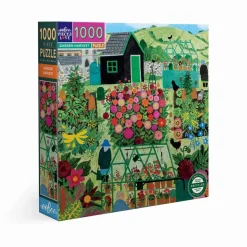 Puzzle 1000 pièces : RÉCOLTE AU JARDIN - Eeboo