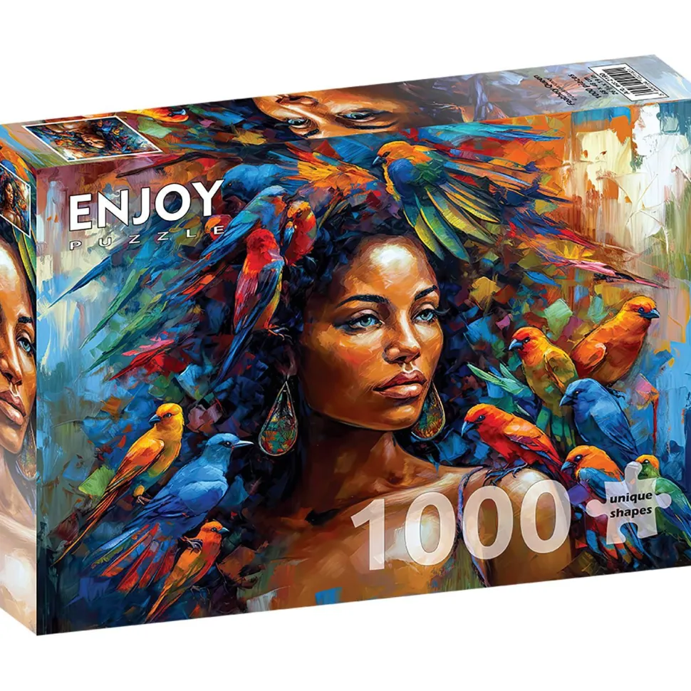 Puzzle 1000 Pièces : Reine Plumée - EnjoyPuzzle