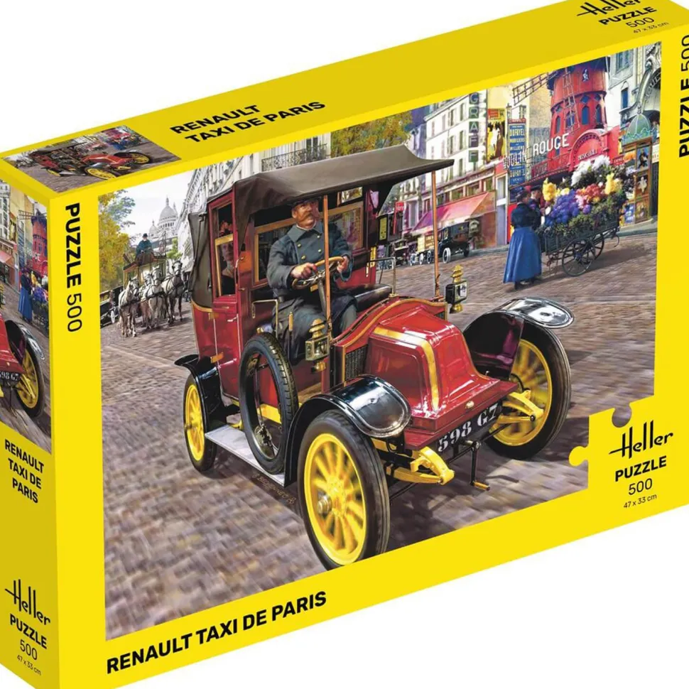 Puzzle 500 pièces : Renault Taxi De Paris - Heller