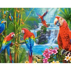 Puzzle 2000 pièces : Rencontre de perroquets - Castorland