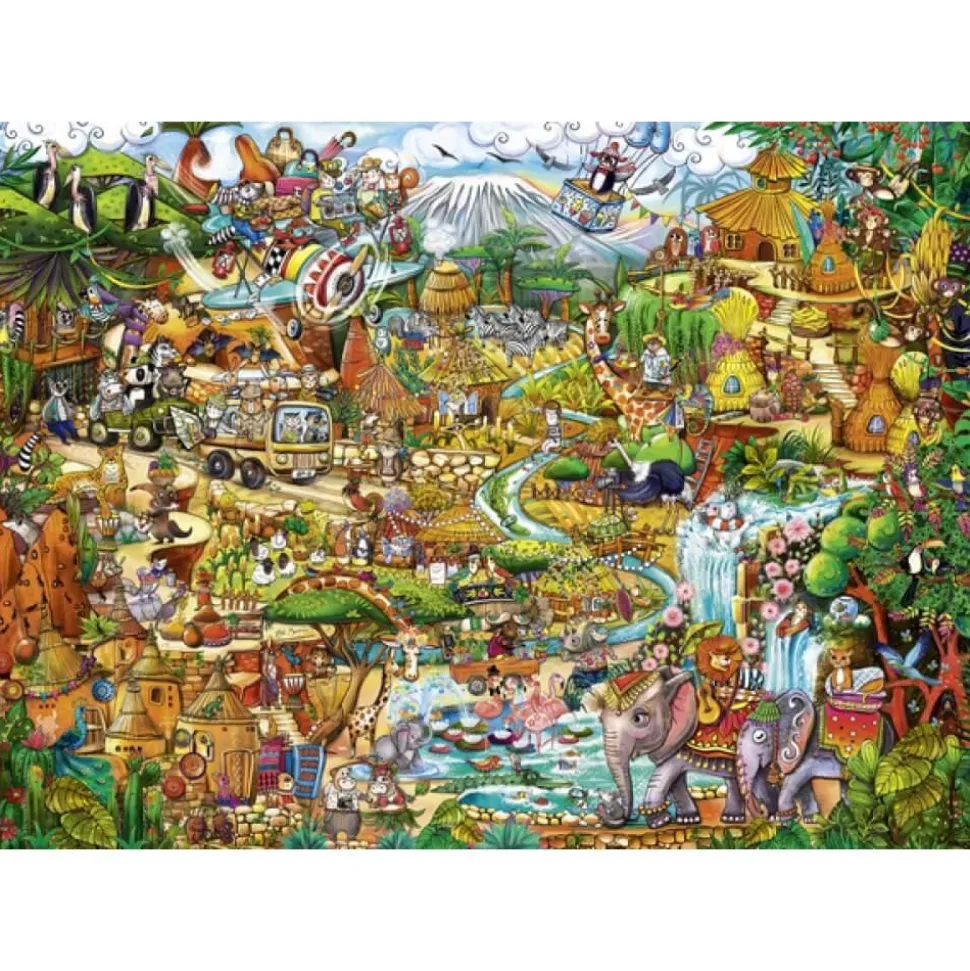 Puzzle 2000 pièces : Rita Berman : Exotic Safari - Heye