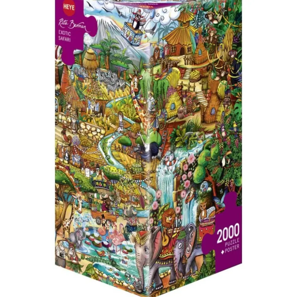 Puzzle 2000 pièces : Rita Berman : Exotic Safari - Heye