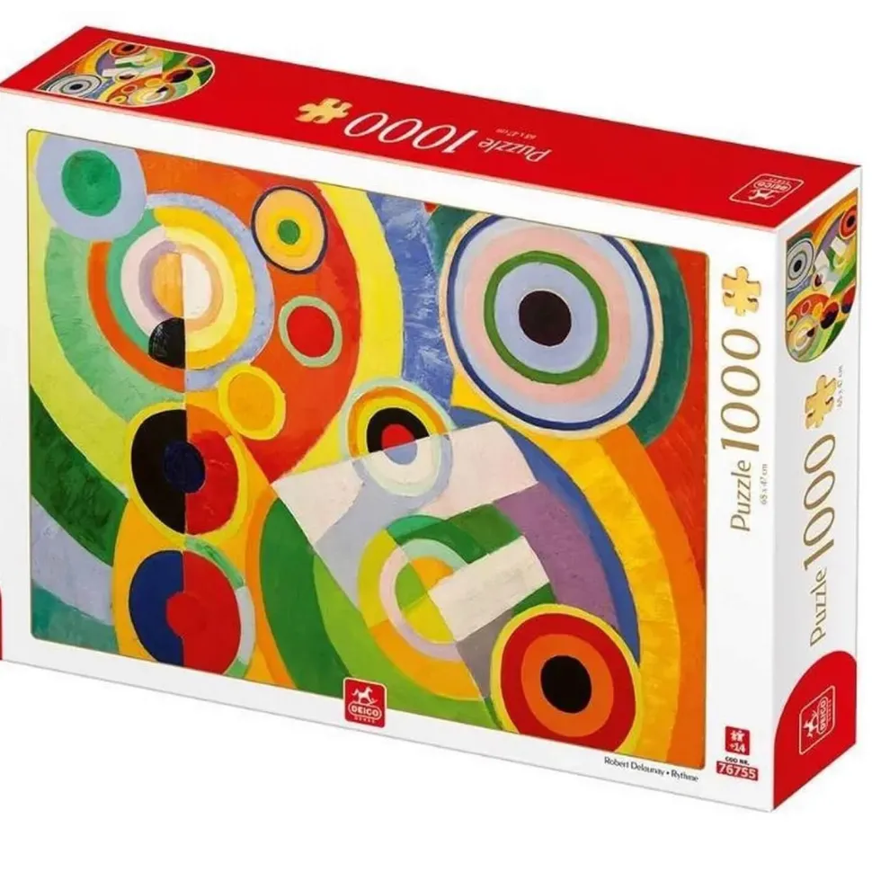 Puzzle 1000 pièces : Robert Delaunay - Rythme - DToys