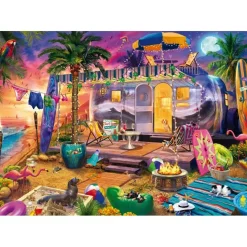 Puzzle 1000 pièces : Roulotte en bord de mer - Schmidt