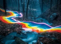 Puzzle 1000 pièces : Route arc-en-ciel - Heye