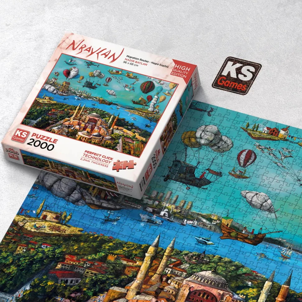 Puzzle 2000 pièces : Routes de migration - Sainte-Sophie - Ks Games