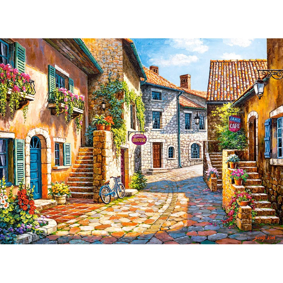 Puzzle 1000 pièces : Rue de Village - Castorland
