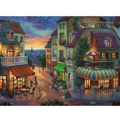 Puzzle 2000 pièces : Rues d'Europe - Clementoni