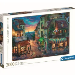 Puzzle 2000 pièces : Rues d'Europe - Clementoni
