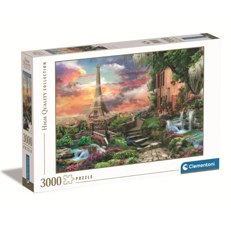 Puzzle 3000 pièces : Rêve de Paris - Clementoni