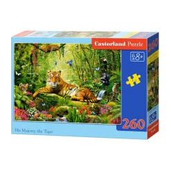 Puzzle 260 pièces : Sa Majesté le Tigre - Castorland
