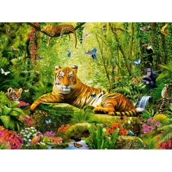 Puzzle 500 pièces : Sa Majesté le Tigre - Castorland