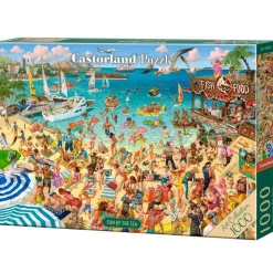 Puzzle 1000 pièces : S'amuser au bord de la mer - Castorland