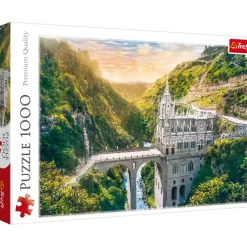 Puzzle 1000 pièces : Sanctuaire de Las Lajas, Colombie - Trefl