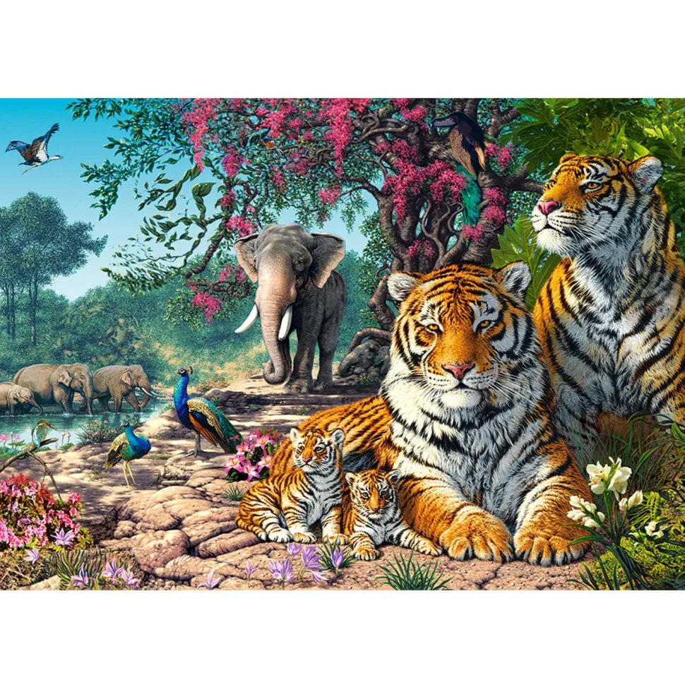 Puzzle 3000 pièces : Sanctuaire du tigre - Castorland