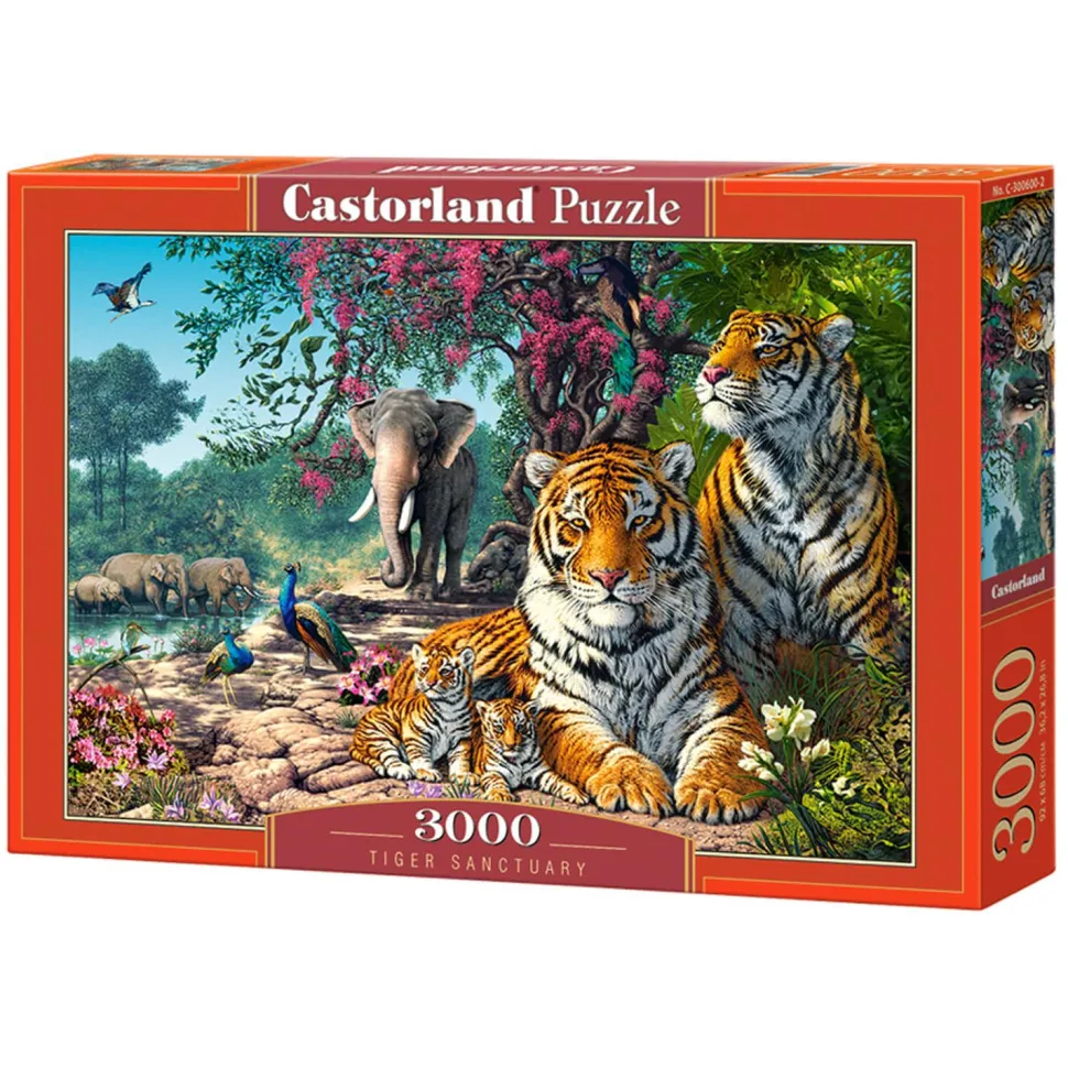 Puzzle 3000 pièces : Sanctuaire du tigre - Castorland