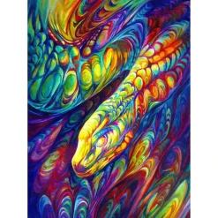 Puzzle 1000 pièces : Serpent Arc-en-ciel - EnjoyPuzzle