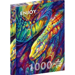 Puzzle 1000 pièces : Serpent Arc-en-ciel - EnjoyPuzzle