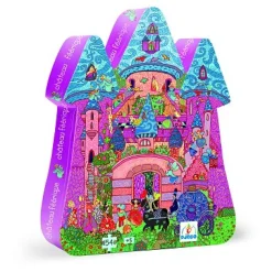 Puzzle 54 pièces - Silhouette - Château féerique - Djeco