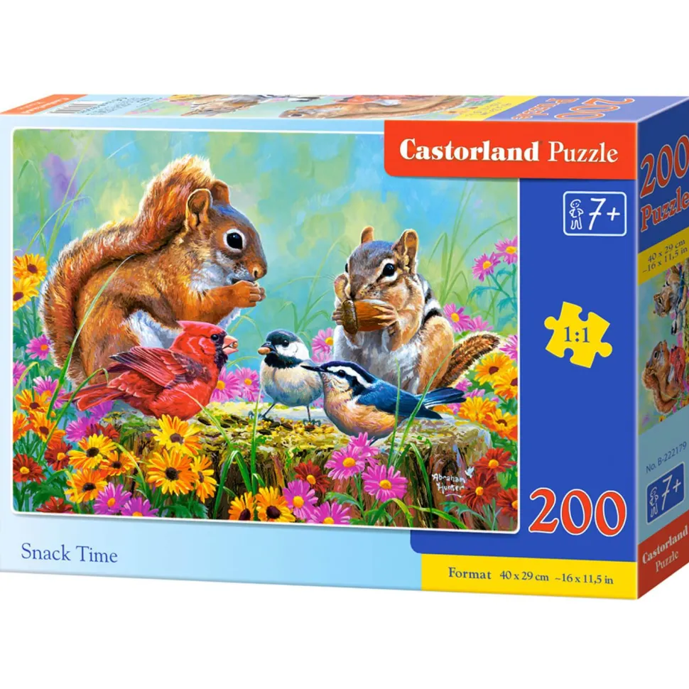 Puzzle 200 pièces : Snack Time - Castorland