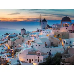 Puzzle 1000 pièces : Soirée à Santorin - Ravensburger