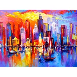 Puzzle 1000 Pièces : Soirée New York - EnjoyPuzzle