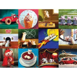 Puzzle 1000 pièces : Souris rigolotes - Eurographics