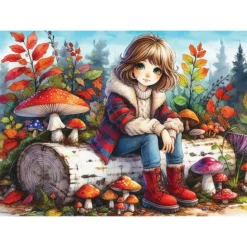 Puzzle 1000 pièces : SOUS LA CANOPÉE DE L'AUTOMNE - JaCaRou