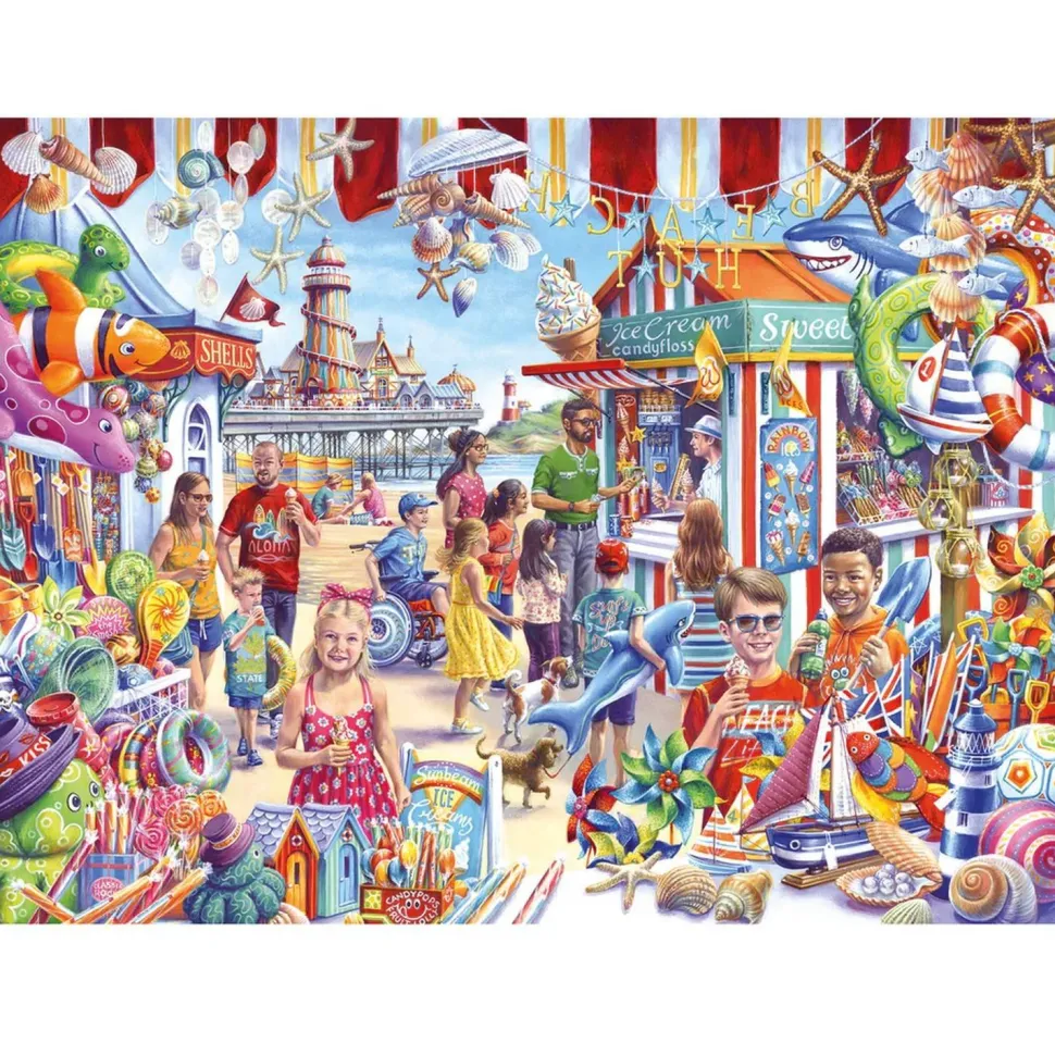 Puzzle 1000 pièces : Souvenirs de bord de mer - Gibsons