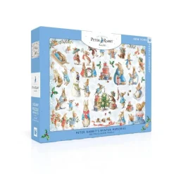 Puzzle 500 pièces : Souvenirs d'hiver de Pierre Lapin - New York Puzzle Company