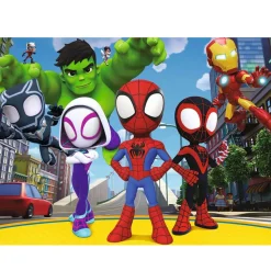Puzzle 45 pièces : Spidey et ses amis extraordinaires - Nathan