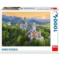 Puzzle 1000 pièces : Spring Neuschwanstein - Dino