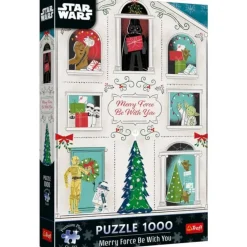 Puzzle 1000 pièces : Star Wars - Que la force soit avec vous ! - Trefl