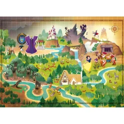 Puzzle 1000 pièces : Story Maps - Blanche-Neige - Clementoni