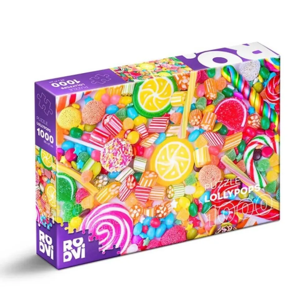 Puzzle 1000 pièces : Sucettes - DToys