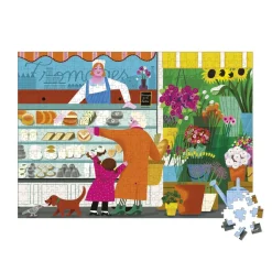 Puzzle 500 pièces : sur le marché - Janod