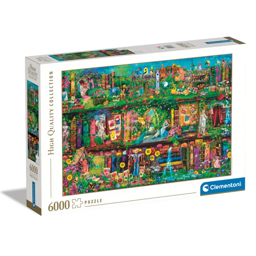 Puzzle 6000 pièces : Étagère de jardin - Clementoni