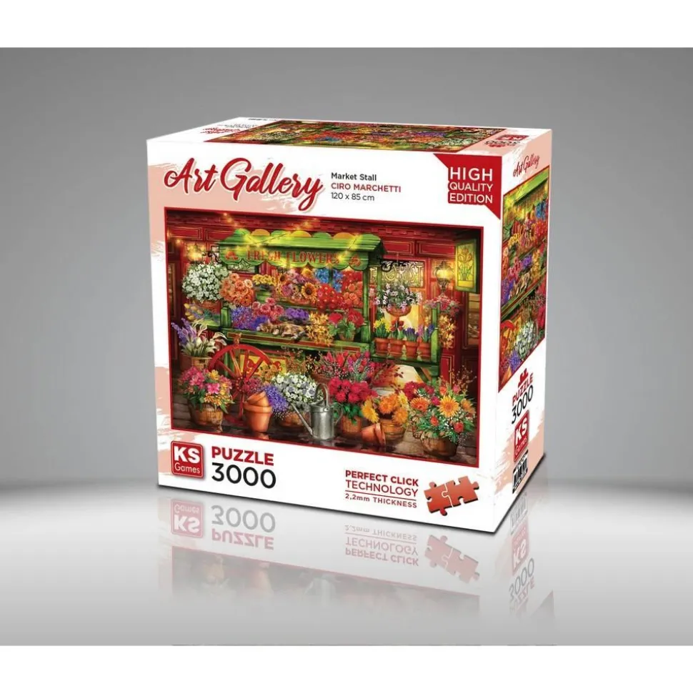Puzzle 3000 pièces : Étal de Marché - Ks Games